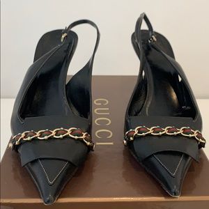 Gucci claasic sling back shoes